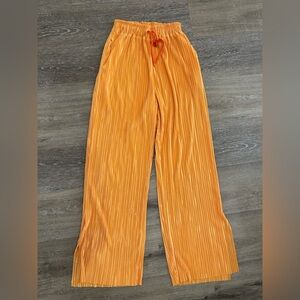 storets Orange Wide Leg Pants